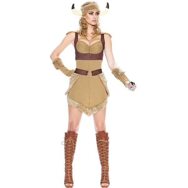 Disfraz Vikinga Mujer Adulto Talla Xs